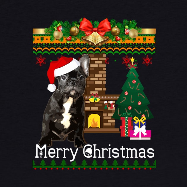 Ugly Christmas Sweater FRENCH BULLDOGS by LaurieAndrew